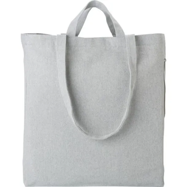  Recycled cotton shopping bag graphite