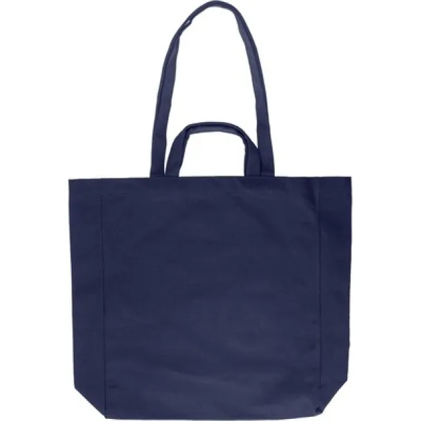  Recycled cotton shopping bag blue