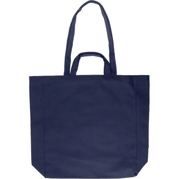  Recycled cotton shopping bag blue