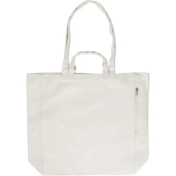  Recycled cotton shopping bag beige