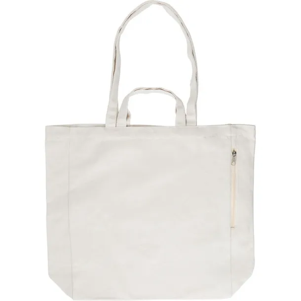  Recycled cotton shopping bag beige