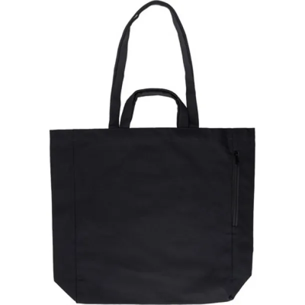  Recycled cotton shopping bag black