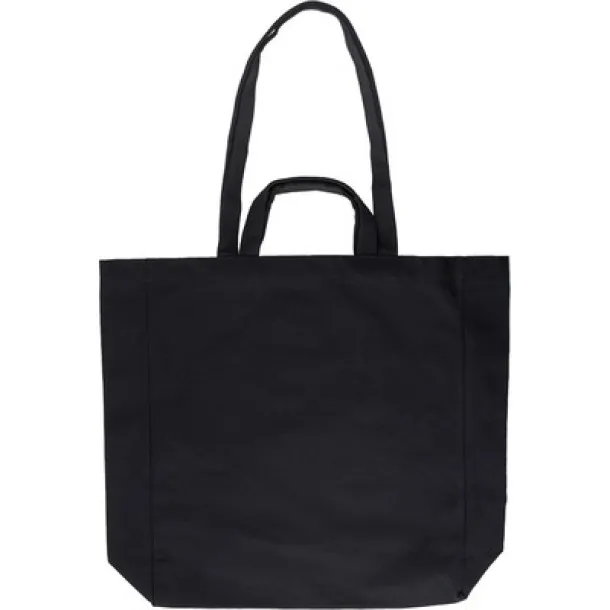  Recycled cotton shopping bag Crna