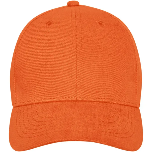 Davis 6 panel cap - Elevate Life Orange