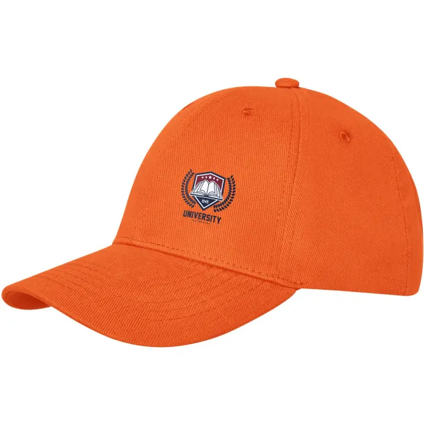 Davis 6 panel cap - Elevate Life Orange