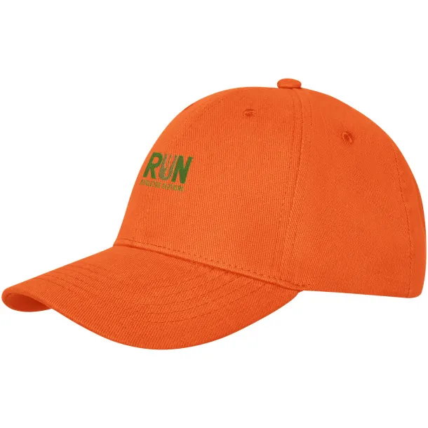 Davis 6 panel cap - Elevate Life Orange