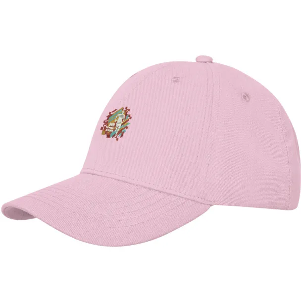 Davis 6 panel cap - Elevate Life Light pink