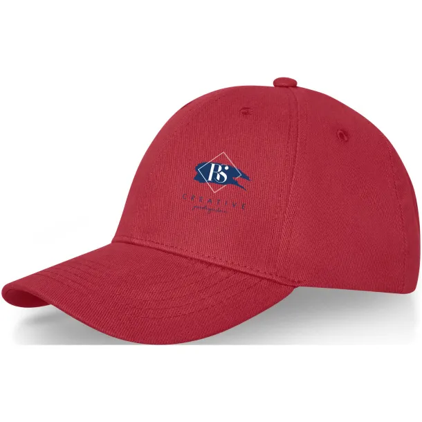 Davis 6 panel cap - Elevate Life Red