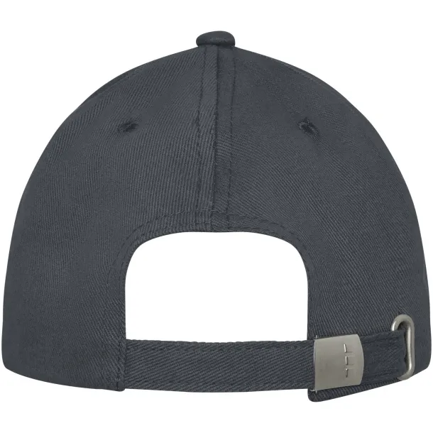 Davis 6 panel cap - Elevate Life Storm grey