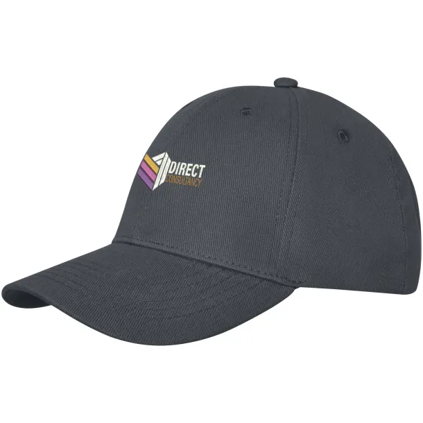 Davis 6 panel cap - Elevate Life Storm grey