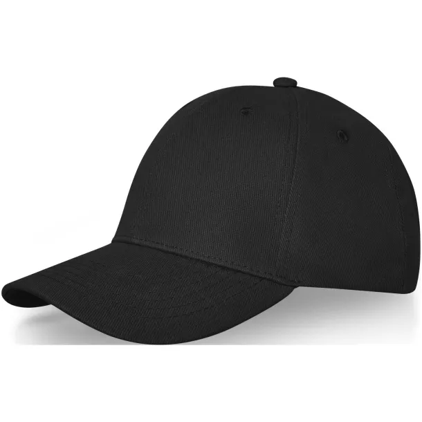 Davis 6 panel cap - Elevate Life Solid black