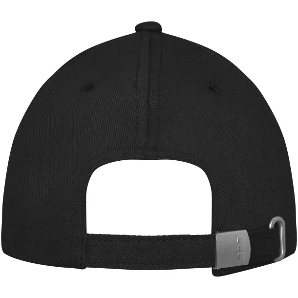 Davis 6 panel cap - Elevate Life Solid black