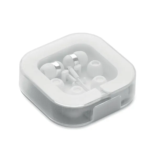 MUSISOFT C Ear phones with silicone covers White