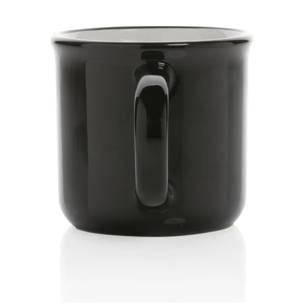  Vintage keramička šalica, 280 ml - XD Collection Crna Bijela