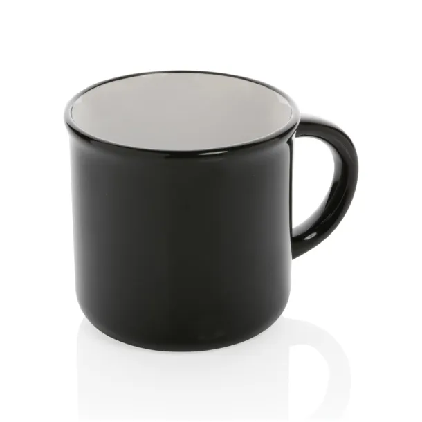  Vintage ceramic mug - XD Collection Black White