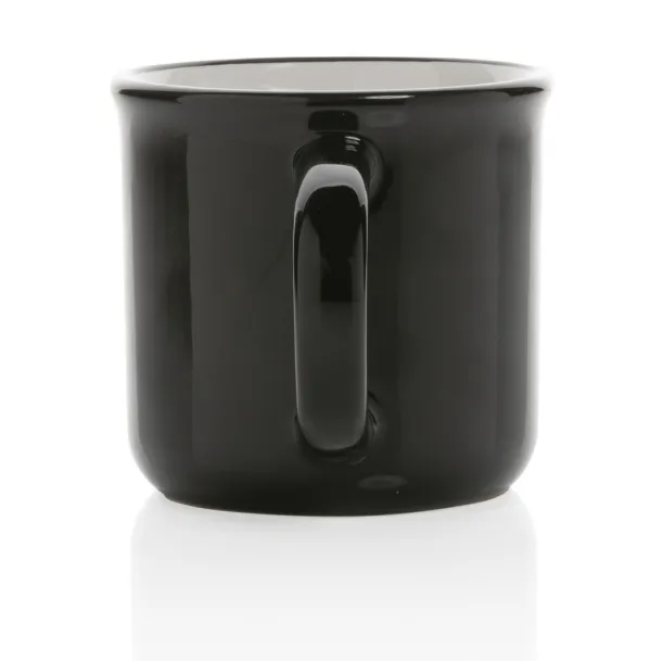  Vintage keramička šalica, 280 ml - XD Collection Crna Bijela