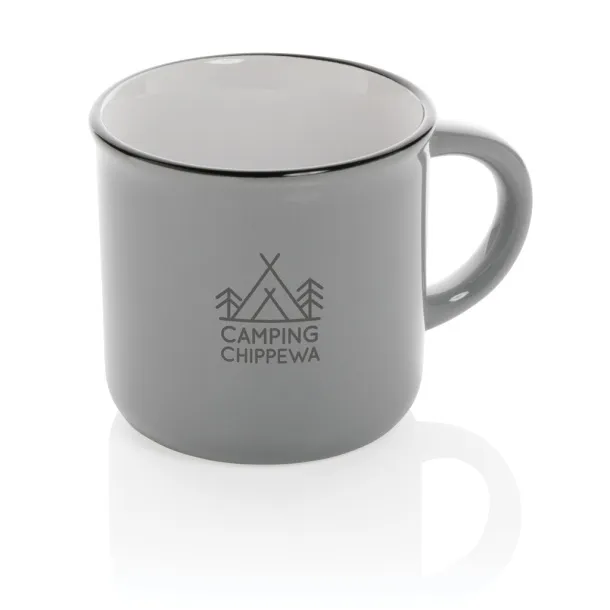  Vintage keramička šalica, 280 ml - XD Collection Siva