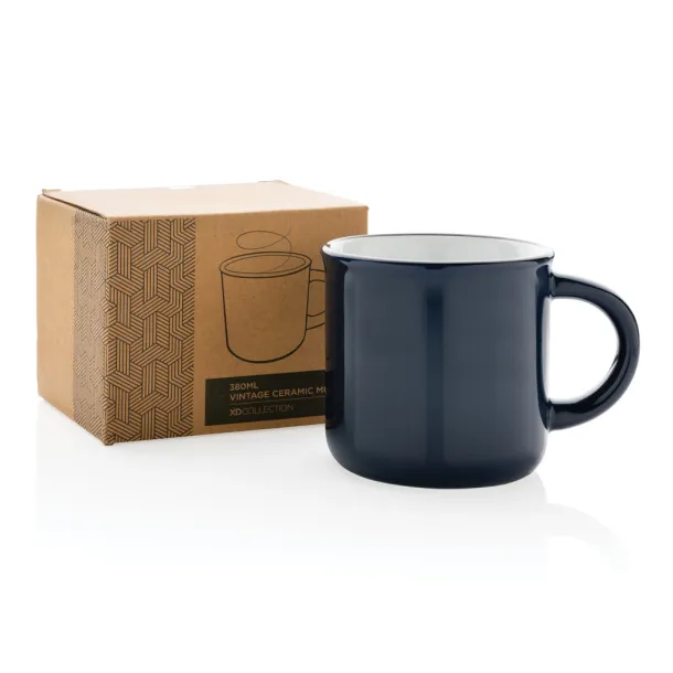  Vintage ceramic mug - XD Collection Navy 