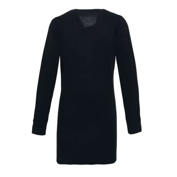  WOMEN'S LONG LENGTH KNITTED CARDIGAN - Premier Black