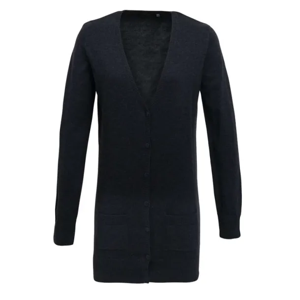  WOMEN'S LONG LENGTH KNITTED CARDIGAN - Premier Titanium