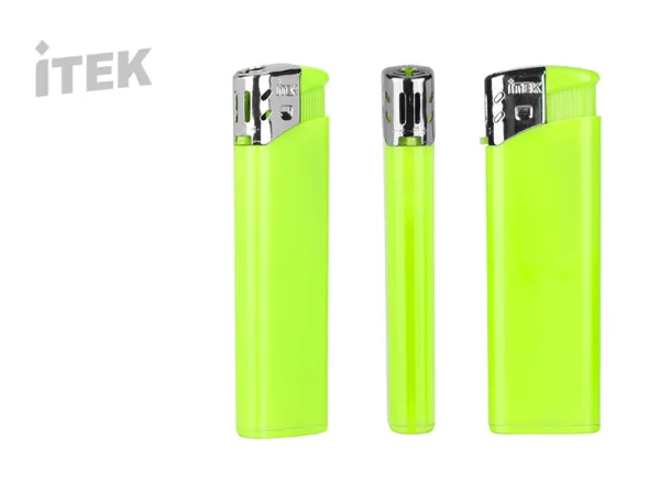 FLAME electronic plastic lighter - ITEK Neon zelena