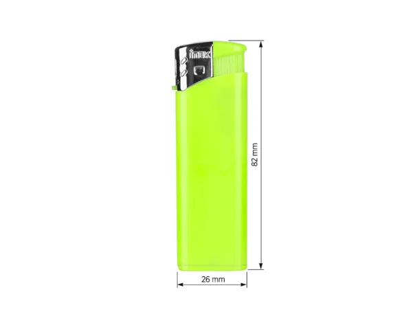 FLAME electronic plastic lighter - ITEK Neon zelena