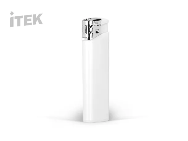 FLAME electronic plastic lighter - ITEK White