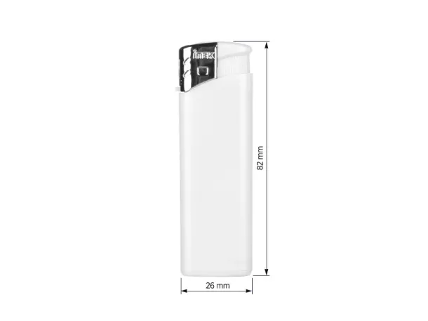 FLAME electronic plastic lighter - ITEK White
