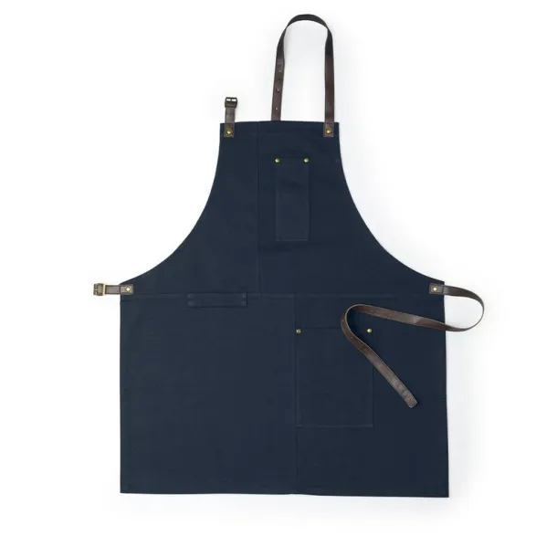  Cotton kitchen apron navy blue