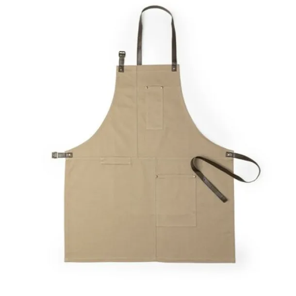  Cotton kitchen apron brown