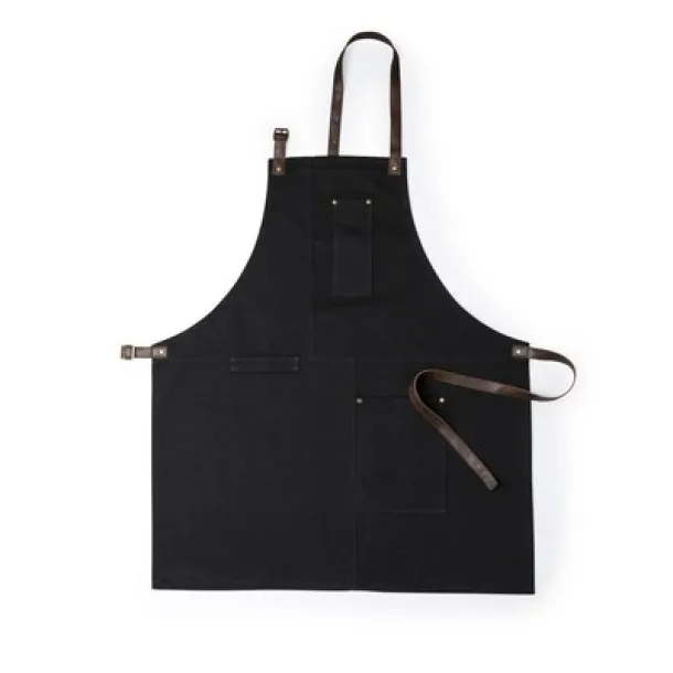  Cotton kitchen apron Crna