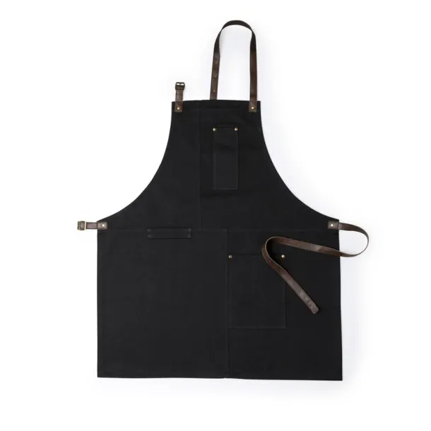  Cotton kitchen apron Crna