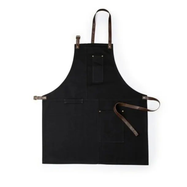  Cotton kitchen apron Crna