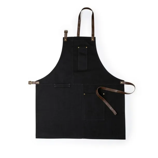  Cotton kitchen apron Crna