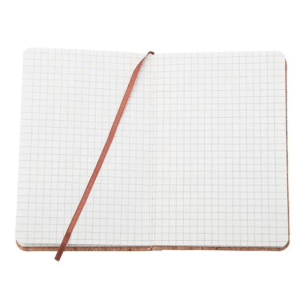 ROBLEDO notebook with squared pages 145x210 / 160 pages Brown