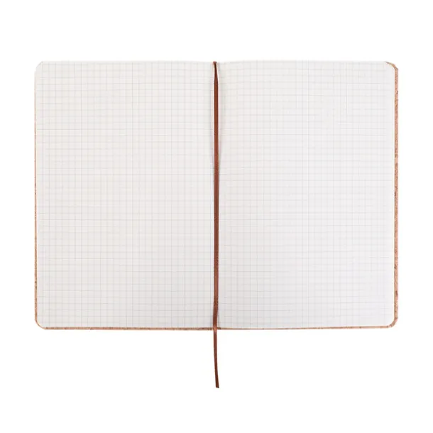 ROBLEDO notebook with squared pages 145x210 / 160 pages Brown