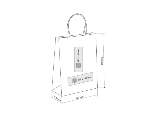 LOLA MIDI paper bag - BRUNO Black