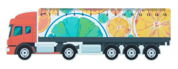 Trucker 15 15 cm ruler, truck White