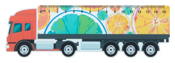 Trucker 15 15 cm ruler, truck White