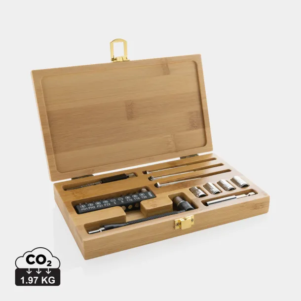  Carvine 21 pcs bamboo tool set - XD Collection Brown 