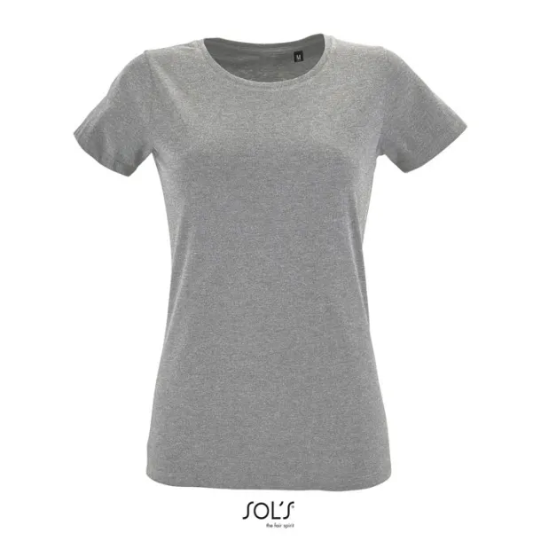 REGENT FIT WOMEN TSHIRT-150g Grey Melange