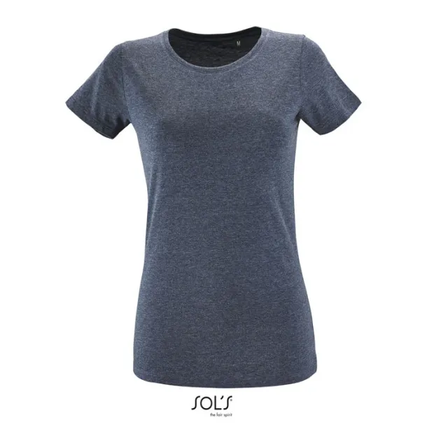 REGENT FIT WOMEN TSHIRT-150g Heather Denim