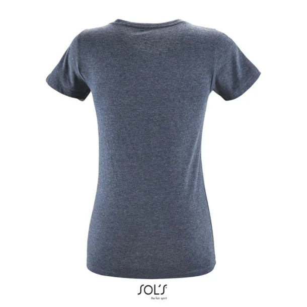 REGENT FIT WOMEN TSHIRT-150g Heather Denim