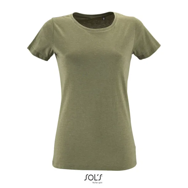 REGENT FIT WOMEN TSHIRT-150g Heather Khaki