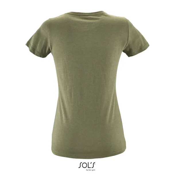 REGENT FIT WOMEN TSHIRT-150g Heather Khaki