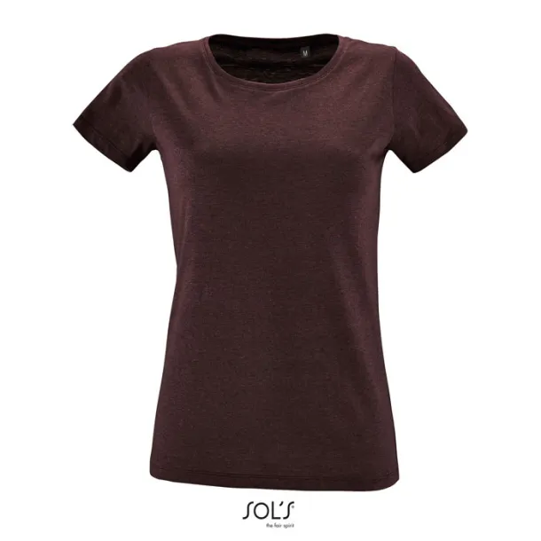 REGENT FIT WOMEN TSHIRT-150g Heather Oxblood