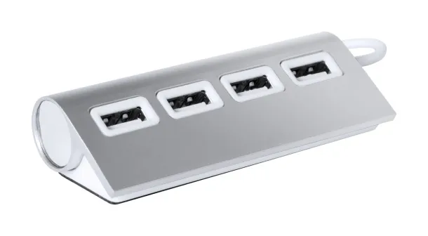 Weeper USB hub Srebrna Bijela