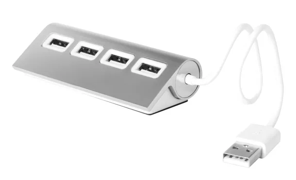 Wudge USB hub Silver White