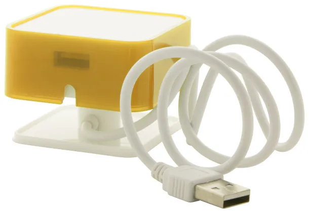 Dix USB hub Yellow White