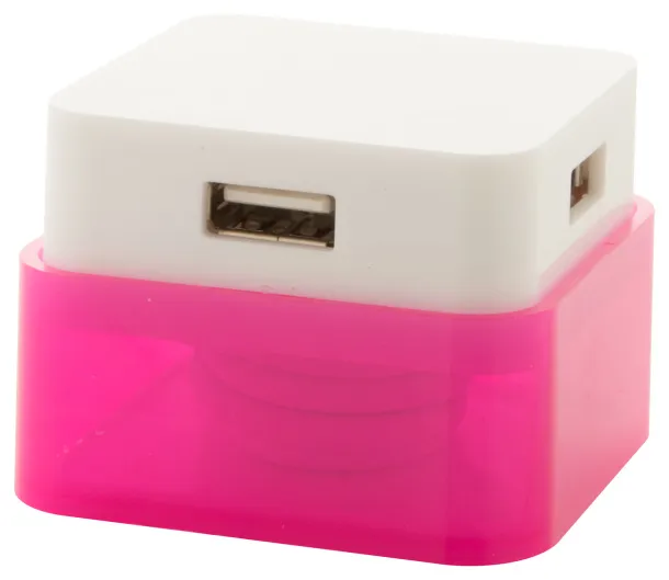 Dix USB hub Pink White